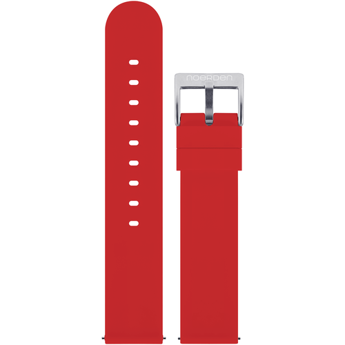 Noerden ремешок для часов 20мм. силикон PAB-0006, красный
