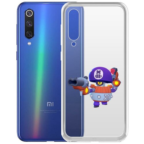 фото Чехол-накладка clear case brawl stars-дэррил для xiaomi mi 9 krutoff group