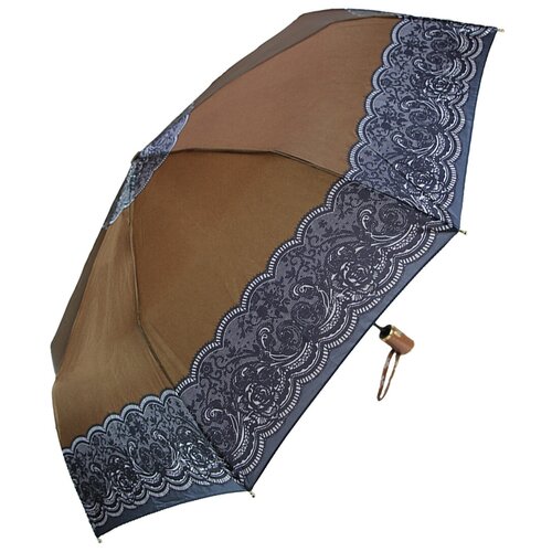 Женский складной зонт Popular Umbrella 1255N/коричневый   