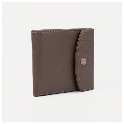 фото Кошелёк на магните, цвет коричневый нет бренда