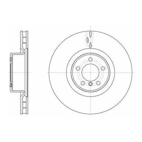 фото Тормозной диск передний remsa 6166110 для land rover range rover iii