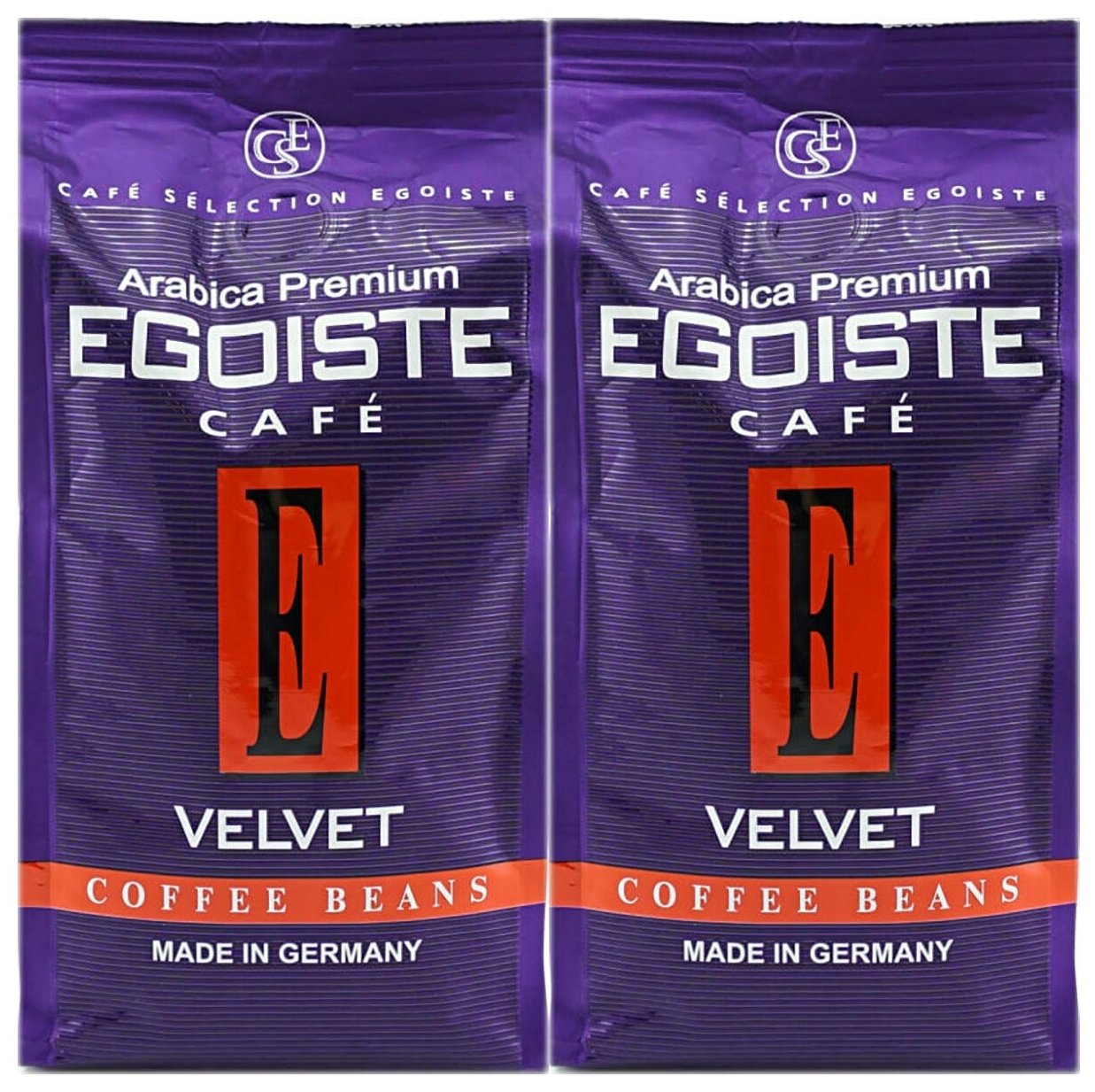 EGOISTE Кофе в зернах Velvet, 200 г, 2 уп