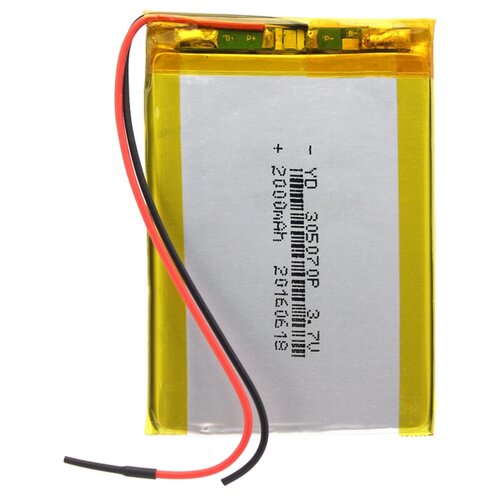 аккумулятор универсальный 304569p 3 7v li pol 2000 mah 3х45х69 mm Аккумулятор универсальный 305070p (3*50*70 mm) 3,7v Li-Pol 2000 mAh