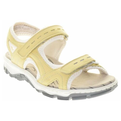 фото Сандалии rieker женские летние, размер 36, цвет желтый, артикул 68866-68