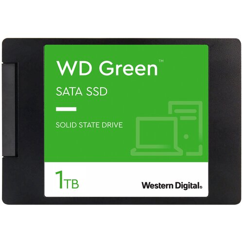 Твердотельный накопитель Western Digital WD Green SATA 1 ТБ SATA WDS100T3G0A твердотельный накопитель western digital green ssd 240gb sata wds240g3g0a