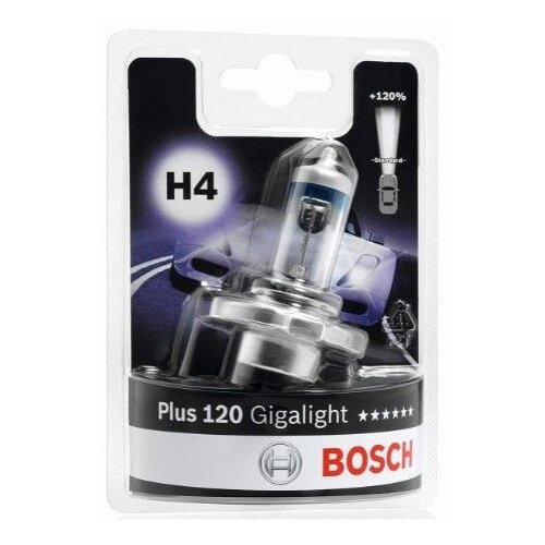 Лампа Галогеновая Головного Света H4 P43t Giga Light Plus 120 12v 60/55w Блистер 1 Шт Bosch арт. 1987301109