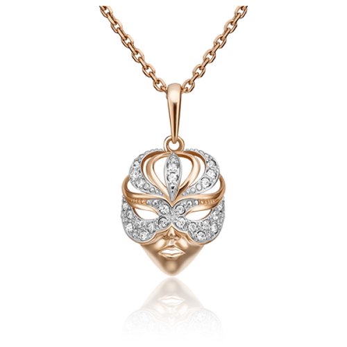 фото Platina jewelry подвеска из красного золота с фианитом 03-2572-00-801-1110-55