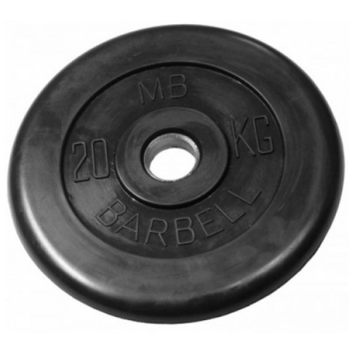 20 кг диск (блин) MB Barbell (черный) 31 мм.