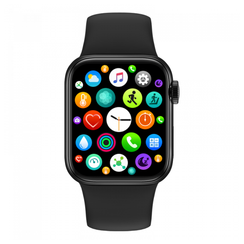 Умные смарт-часы Smart Watch MW17 Plus, Новинка 2021, Экран 1,7 дюйма,Беспроводная зарядка,Активное боковое колесико и кнопка (Розовый)