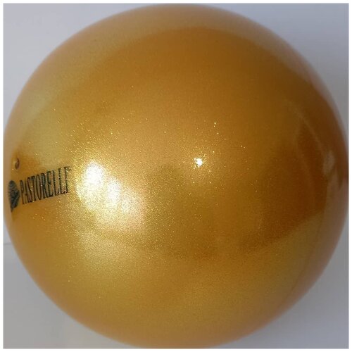 фото Мяч pastorelli glitter 18 см, золотой
