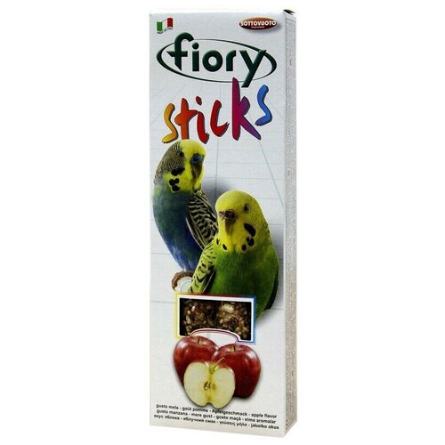 Fiory Sticks палочки для попугаев, с яблоком 60 гр