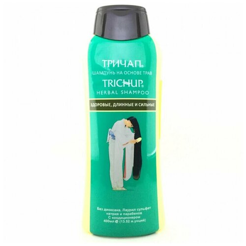 Шампунь Trichup (тричап) здоровые, длинные и сильные 400мл (Индия) trichup herbal shampoo шампунь тричап здоровые длинные сильные 200 мл