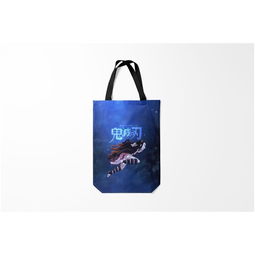 фото Сумка-шоппер / 31х42 см / аниме / клинок рассекающий демонов незуко камадо kimetsu no yaiba burnettie
