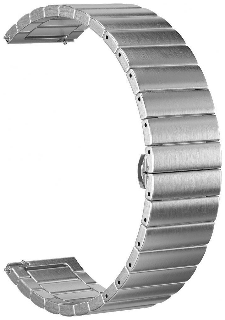 Ремешок стальной GSMIN Steel Collection 22 для Huawei Watch GT 2 Pro (Металлик)