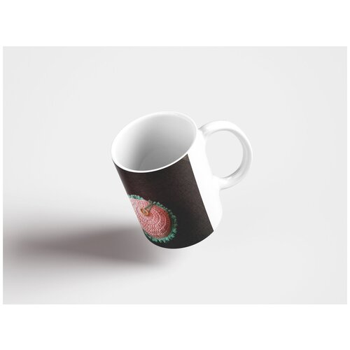 фото Кружка "вязание крючком, крючок для вязания, рукоделие 320 мл. белая" lotsprints