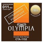 Olympia CTA 1152 Струны для акустической гитары, Coated 80/20 Bronze,11-52 - изображение