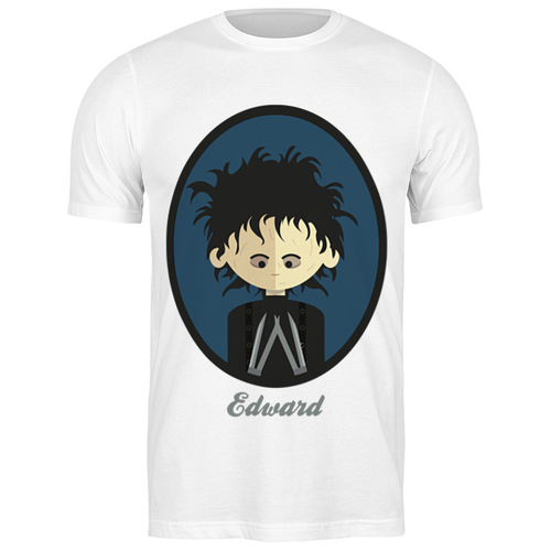 Футболка Printio 2145685 эдвард руки-ножницы (Edward Scissorhands), размер: 3XL, цвет: белый белый  