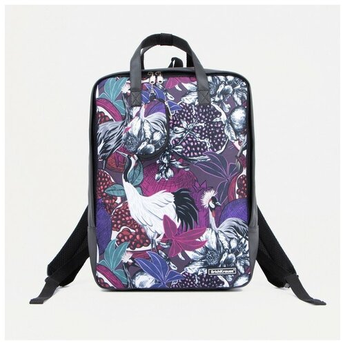 Рюкзак-сумка на молнии, цвет фиолетовый