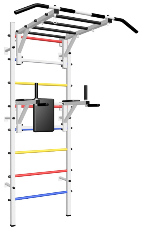 Спортивный комплекс на базе шведской стенки SV Sport усиленная ТрукБ 622, разноцветный