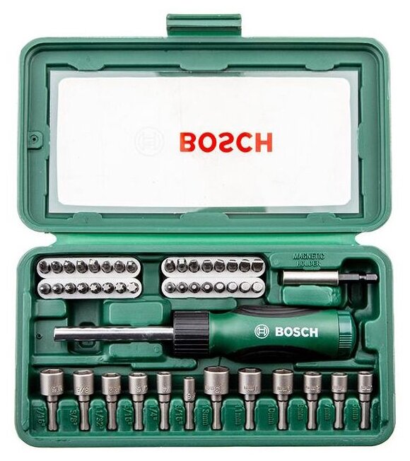 Набор бит и головок Bosch 2607019504, 46 предметов