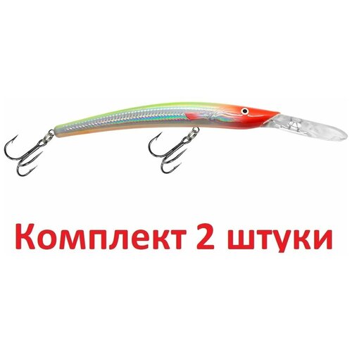 Воблер AQUA TWIST DR 100mm, цвет 014 (клоун), 2 штуки