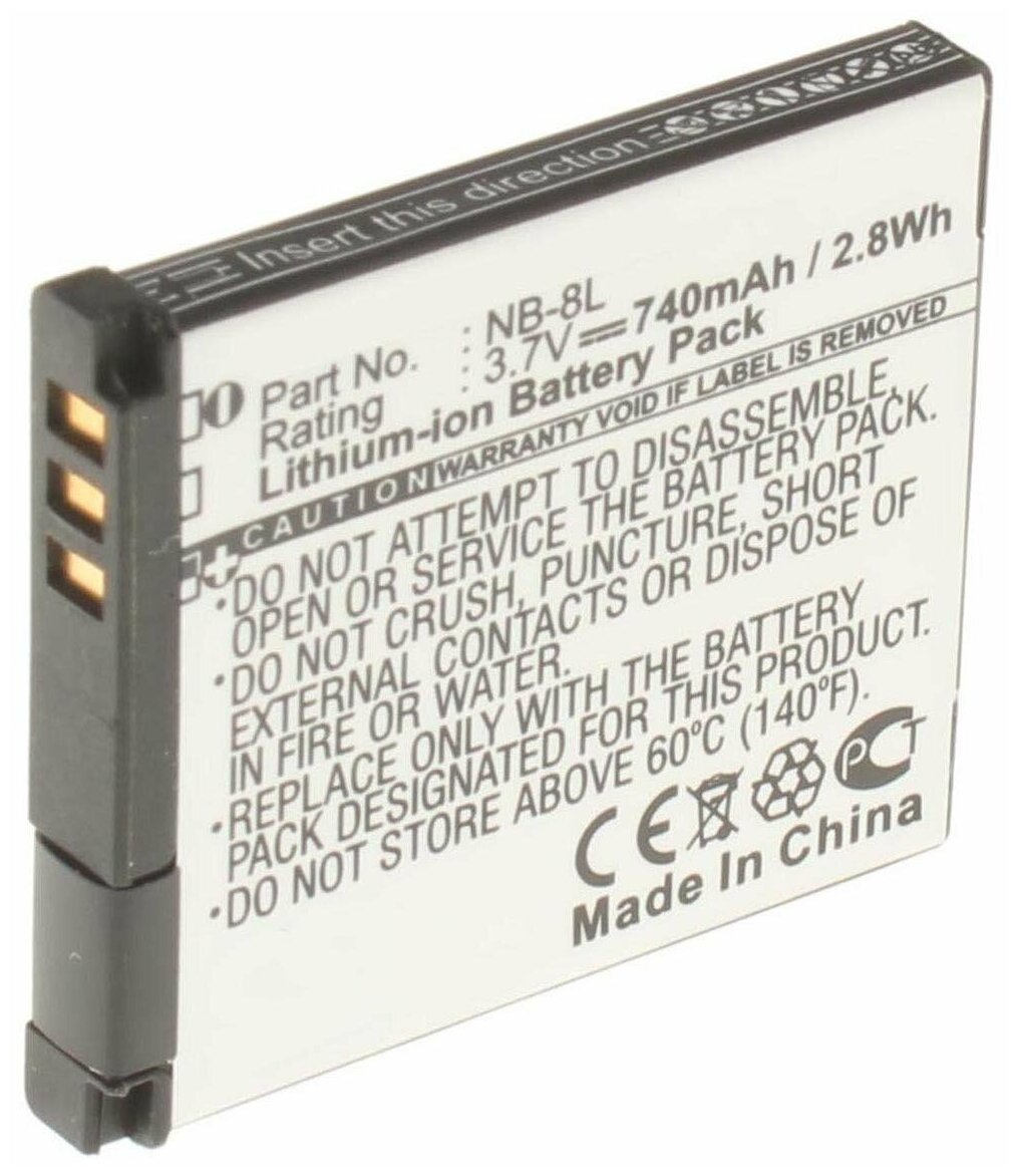 Аккумулятор iBatt iB-B1-F128 740mAh для Canon NB-8L