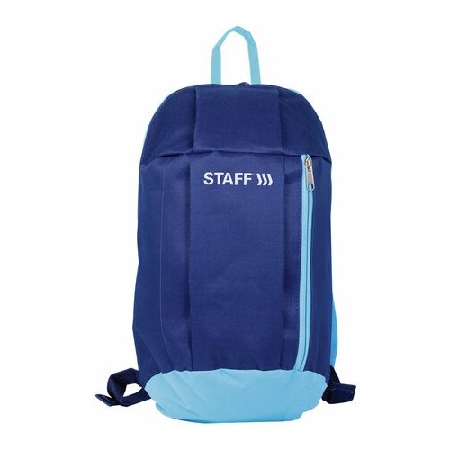 Рюкзак STAFF AIR компактный, темно-синий с голубыми деталями, 40х23х16 см