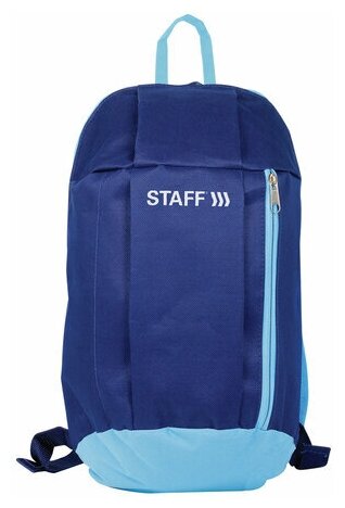 фото Рюкзак STAFF AIR компактный, темно-синий с голубыми деталями, 40х23х16 см