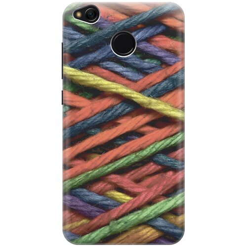 фото Силиконовый чехол на xiaomi redmi 4x / сяоми редми 4х с принтом "разноцветная пряжа gosso