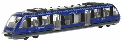 Модель металлическая Технопарк Трамвай Гортранс, синий, 16,5 см