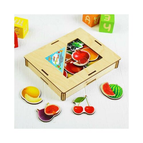 Обучающий набор Овощи, фрукты, ягоды WoodLand Toys 2797985 .