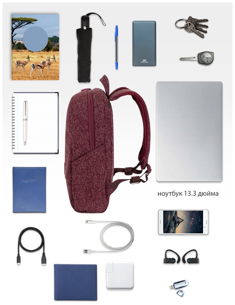 Рюкзак для ноутбука RIVACASE - фото №4