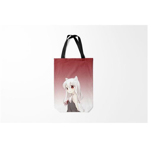 фото Сумка-шоппер / 31х42 см / аниме / малышка ушки хвост глаза burnettie