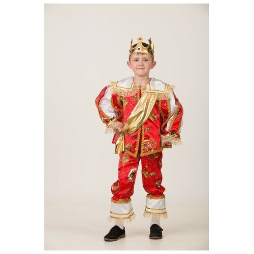 фото Карнавальный костюм "герцог", сорочка, плащ, бриджи, корона, р. 36, рост 146 см артэ