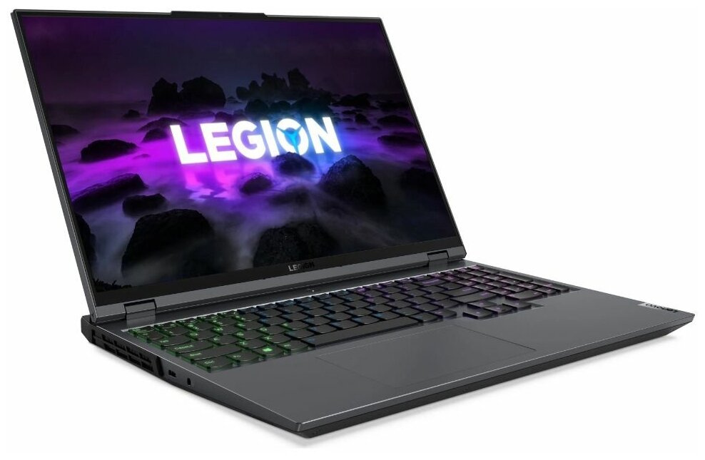 Ноутбук Lenovo 82JQ010FRK Legion 5 Pro 16ACH6H 16" WQXGA(2560x1600) IPS 165Hz/AMD Ryzen 5 5600H 3,3Ghz Hexa/16GB/512GB/NVIDIA GeForce RTX3060 6GB/Wi-Fi 6/BT5.1/720P HD Camera/4Zone RGB BKLT/DOS/2Y/Storm Grey