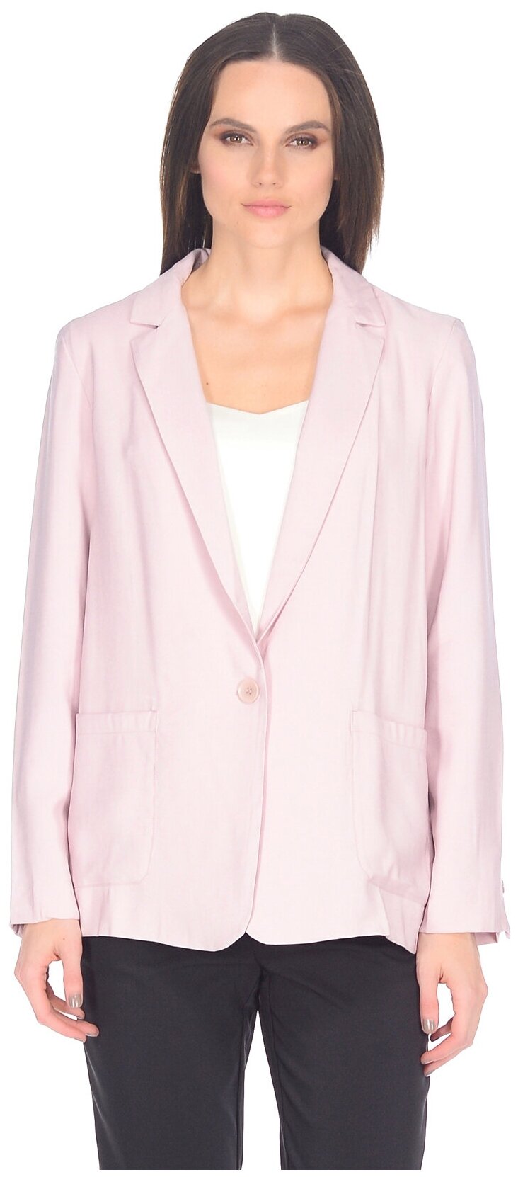Жакет baon Прямой жакет с карманами Baon размер: L розовый