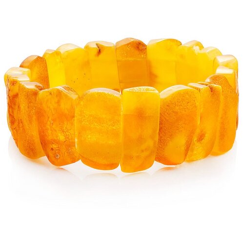 фото Amberholl светлый лечебный браслет из натурального балтийского янтаря «помпеи»