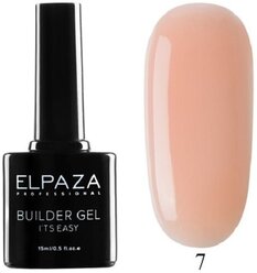 ELPAZA, Builder Gel it’s easy №7, Гель двухфазный для моделирования (15 мл)