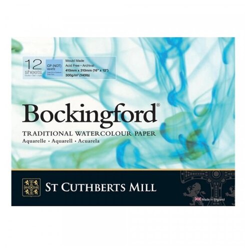 St. Cuthbert's Mill Склейка для акварели Bockingford, белая, Fin \ Cold Pressed, 300г/м2, 31x41см, 12л