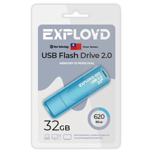 USB флэш-накопитель (EXPLOYD EX-32GB-620-Blue) usb флэш накопитель exployd ex 32gb 620 black