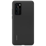 Huawei Чехол-накладка Silicone Case для Huawei P40 (black) - изображение