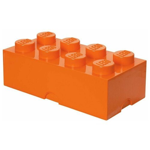фото Ящик для хранения lego 8 storage brick оранжевый