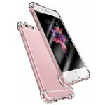 Силиконовый прозрачный чехол для Apple iPhone 6 и iPhone 6S с защитой углов/ Противоударный чехол накладка на Эпл Айфон 6 и Айфон 6 Эс - изображение