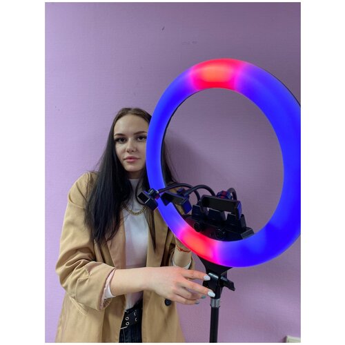 Кольцевая лампа 45 см ZB-F458 cо штативом 2 метра с режимами RGB 577900₽