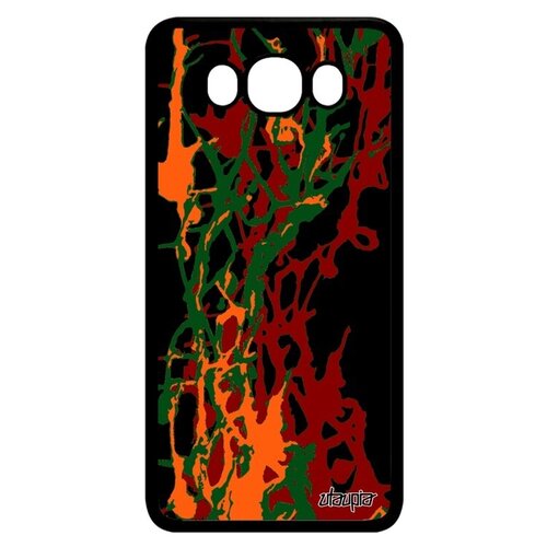 фото Противоударный чехол на смартфон // galaxy j7 2016 // "огонь" мотив эффект, utaupia, цветной