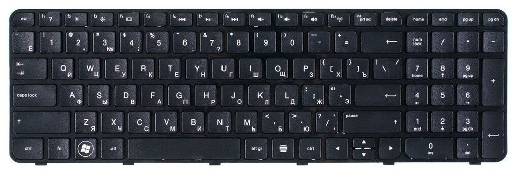 Клавиатура черная с черной рамкой для HP Pavilion g6-2000 g6-2317sr g6-2130sr g6-2137sr g6-2254sr g6-2318sr g6-2364er g6-2052er и др.