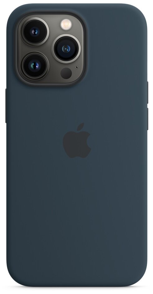Чехол Apple MagSafe силиконовый для iPhone 13 Pro, синий омут