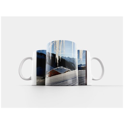 фото Кружка "горы, зима, хижина" 320 мл lotsprints