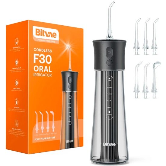 Ирригатор Bitvae F30 Water Flosser портативный, черный