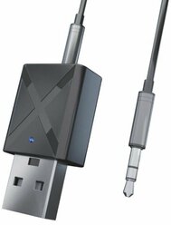 Bluetooth receiver -AUX адаптер ресивер - трансмиттер, приемник- передатчик / блютуз для автомобиля / домашнего кинотеатр / колонок / Блютуз в машину для прослушивания музыки с телефона